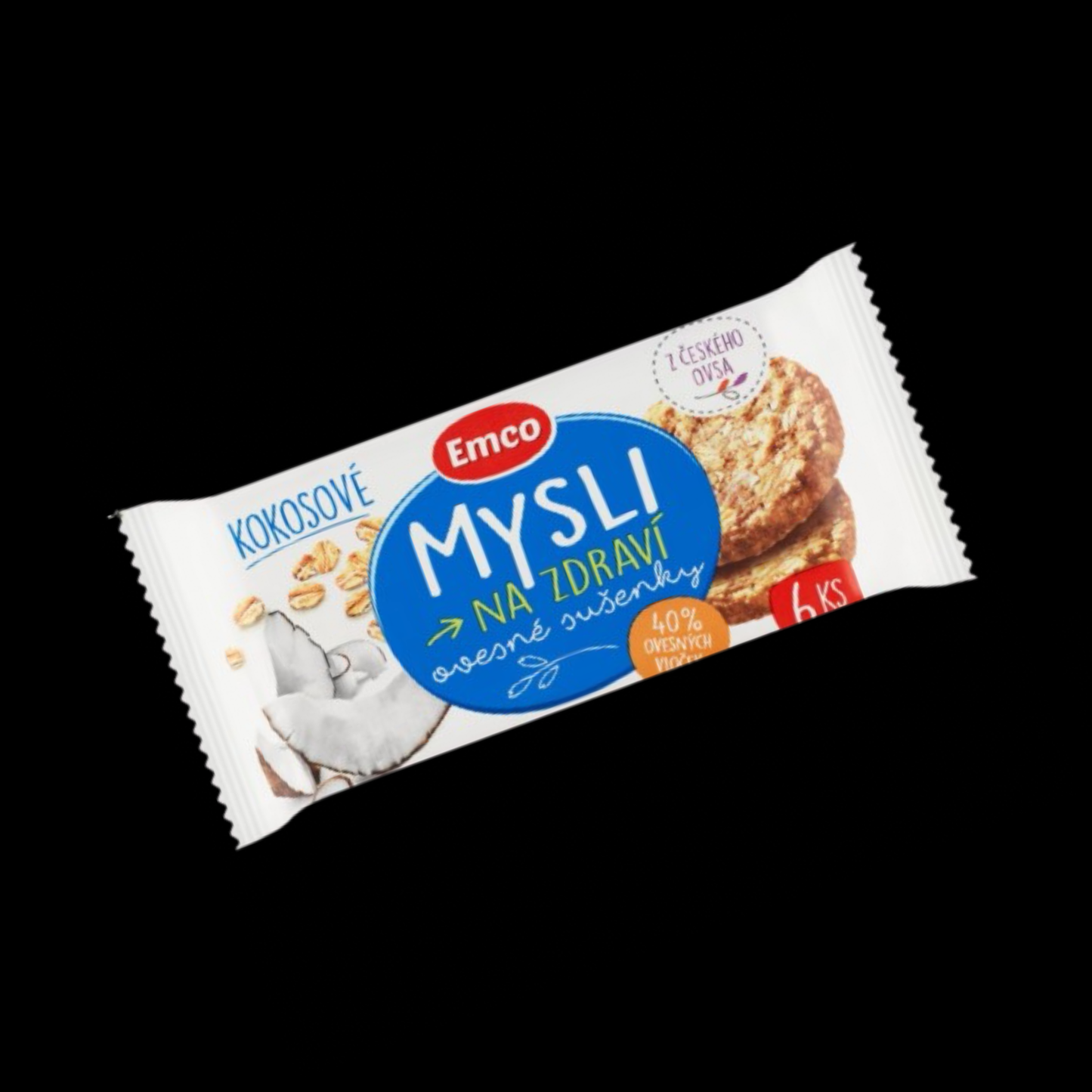 Emco Mysli na Zdraví Ovesné sušenky Kokosové 60 g