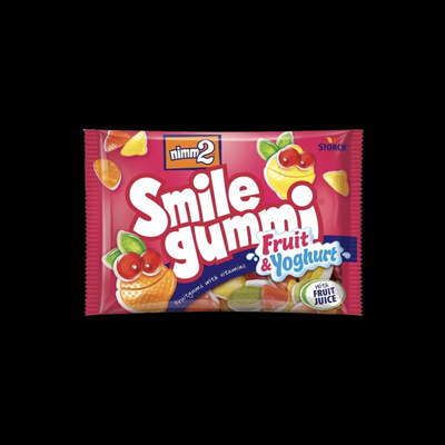 nimm2 Smile Fruit & Yoghurt – Ovocno-jogurtové želé bonbony 90 g