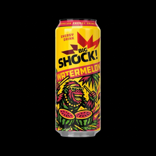 Big Shock Watermelon – energetický nápoj s melounovou chutí