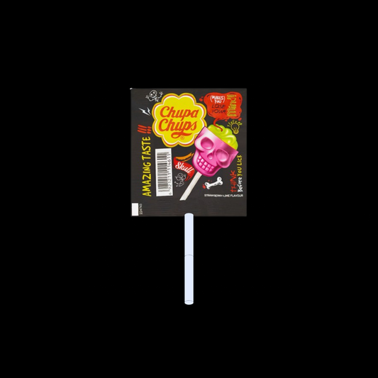 Chupa Chups 3D Lebka – Ovocné lízátko ve tvaru lebky