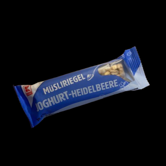 Musliriegel Joghurt-Heidelbeere – Cereální tyčinka s jogurtem a borůvkami