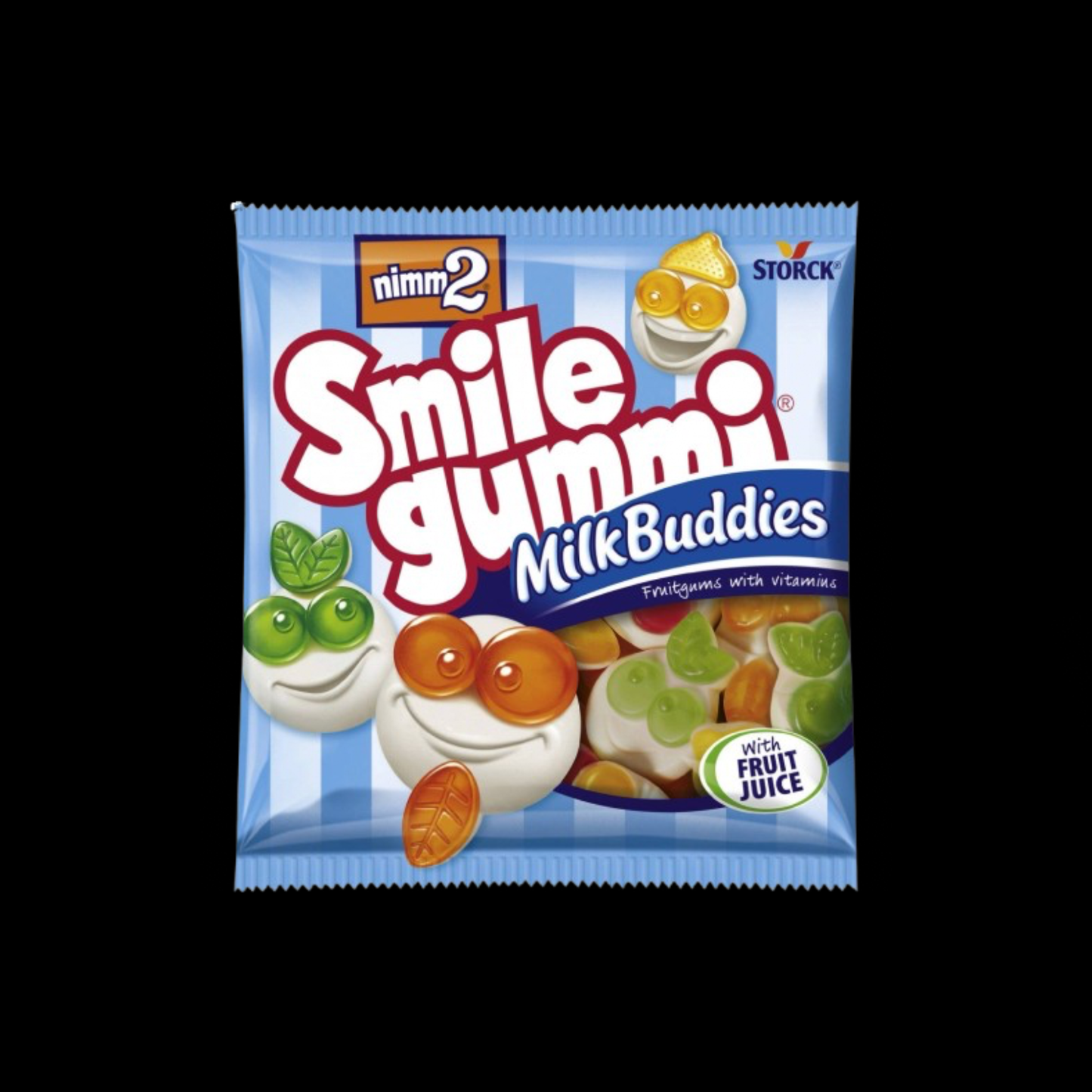 nimm2 Smile Milk Buddies – Ovocné želé s mléčnou příchutí a vitamíny 90 g