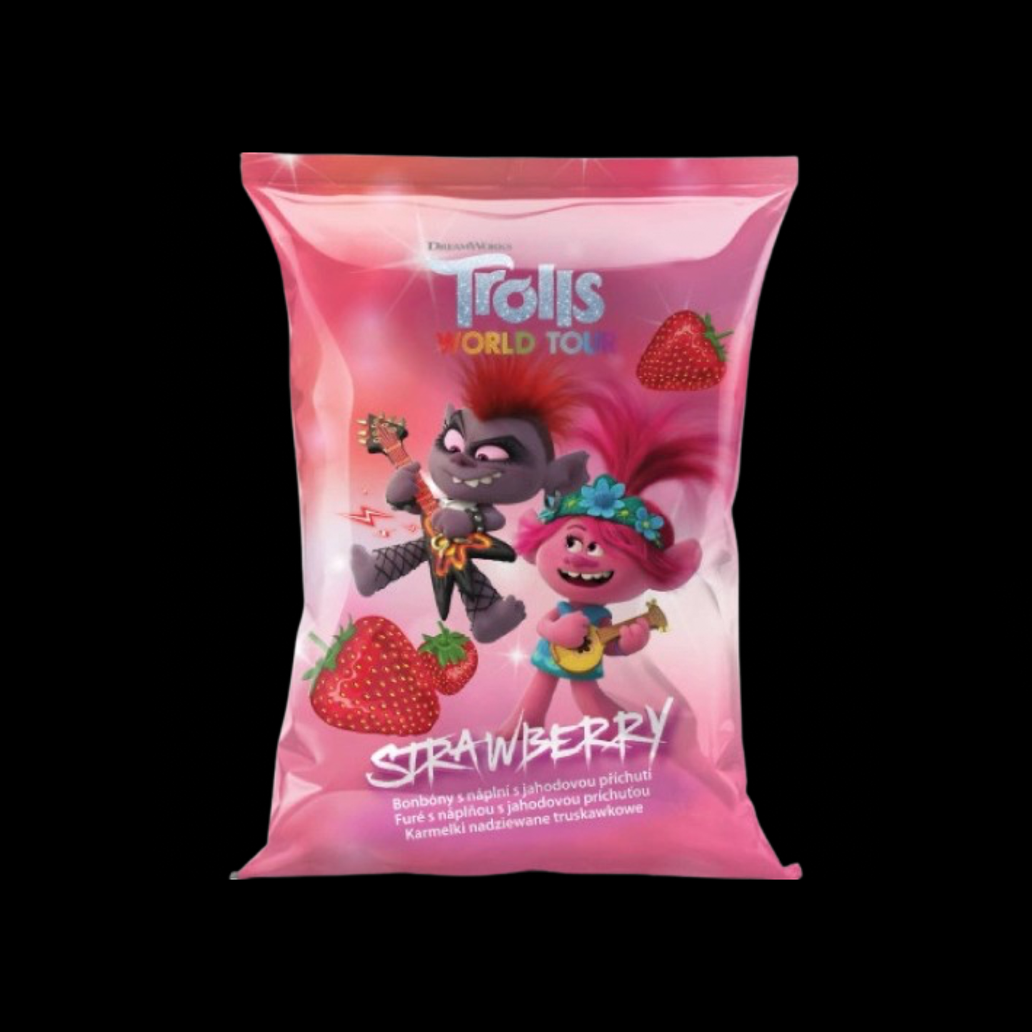 Trolls World Tour Strawberry – Jahodové želé bonbony